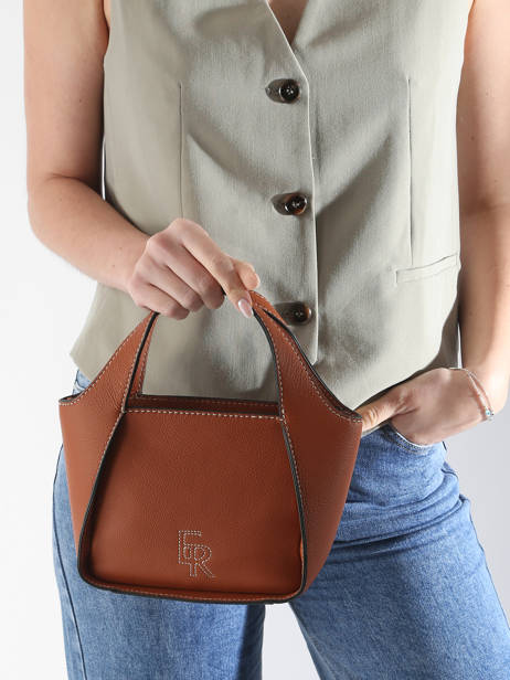 Cross Body Tas S Foudre Leder Etrier Bruin foudre EFOD107S ander zicht 1