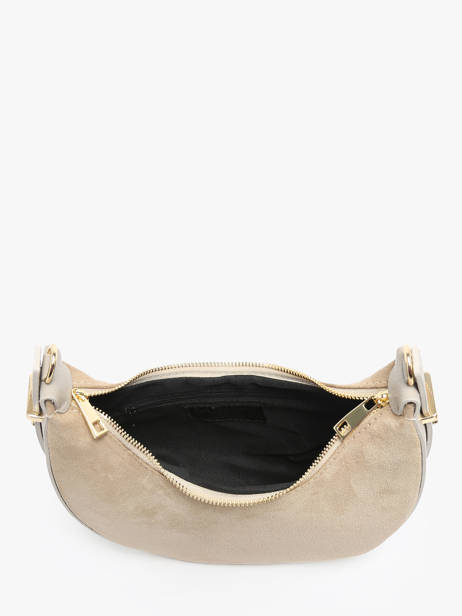 Schoudertas Velvet Caviar Leder Milano Beige velvet caviar VC24119 ander zicht 3