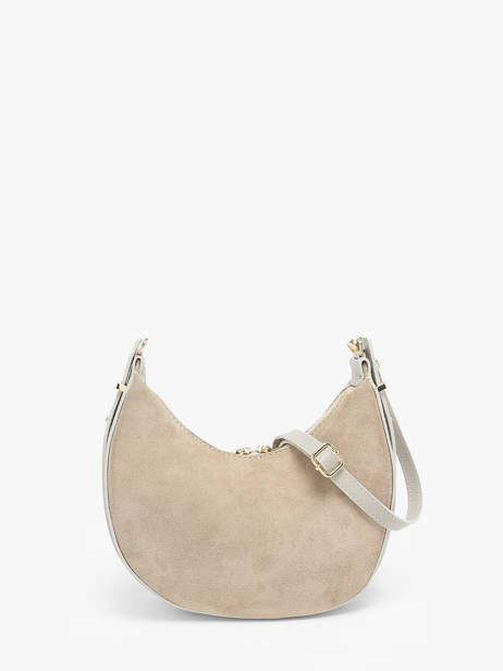 Schoudertas Velvet Caviar Leder Milano Beige velvet caviar VC24119 ander zicht 4