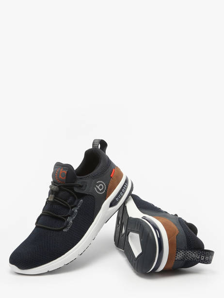 Sneakers Numbis Uit Leder Bugatti Blauw men 34265860 ander zicht 3