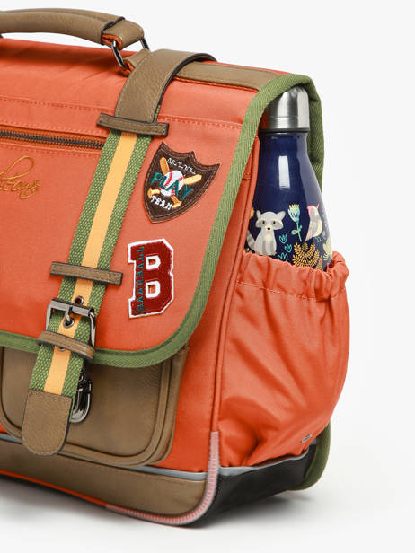 Boekentas 2 Compartimenten Cameleon Oranje vintage urban PBVBCA38 ander zicht 5