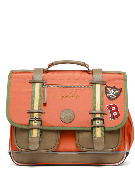 Boekentas 2 Compartimenten Cameleon Oranje vintage urban PBVBCA38 ander zicht 6