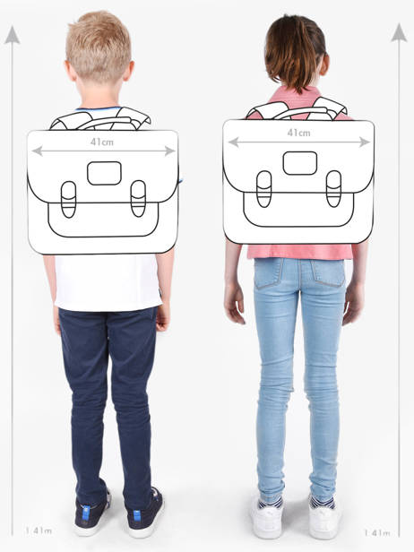 Boekentas 3 Compartimenten Cameleon Oranje vintage urban PBVBCA41 ander zicht 1