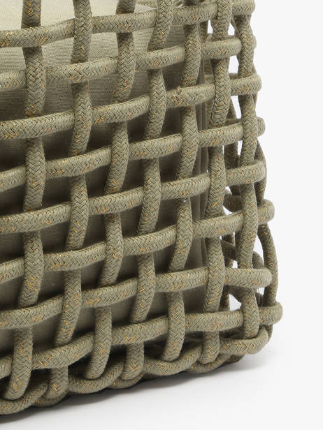 Handtassen Crochet Le voyage en panier Groen crochet PM853 ander zicht 5