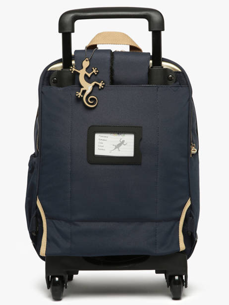 Rugzak Op Wieltjes 2 Compartimenten Cameleon Blauw vintage fantasy SR40 ander zicht 5