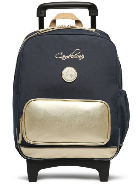 Rugzak Op Wieltjes 2 Compartimenten Cameleon Blauw vintage fantasy SR40 ander zicht 8