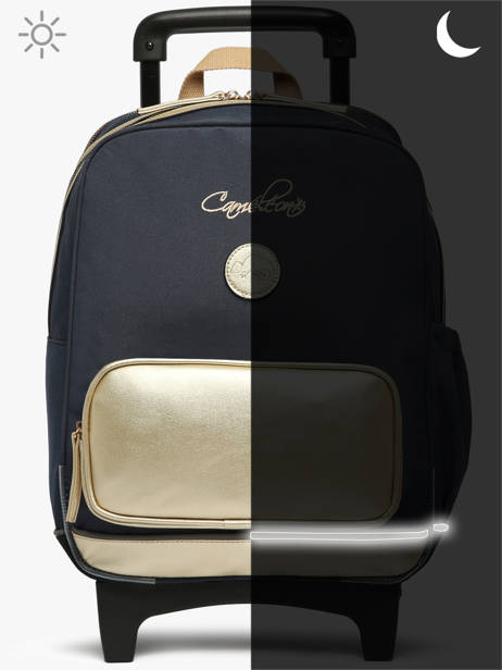 Rugzak Op Wieltjes 2 Compartimenten Cameleon Blauw vintage fantasy SR40 ander zicht 9