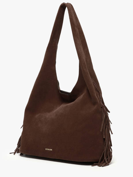 Schoudertas L Country Leder Etrier Bruin country ECOU154L ander zicht 2