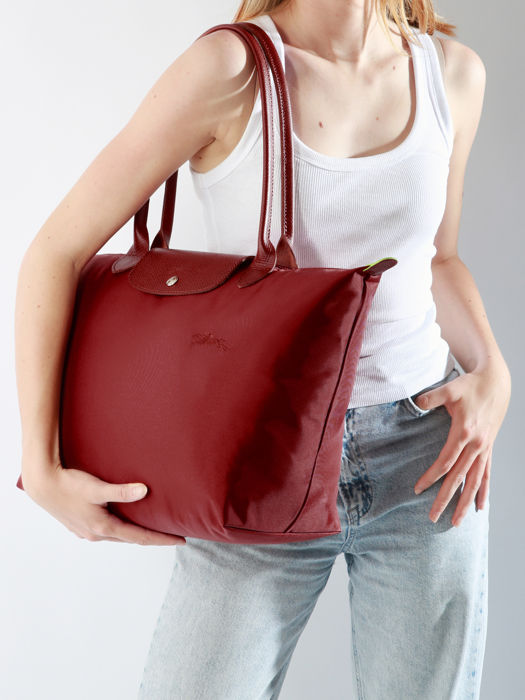 Longchamp Le pliage green Schoudertas Rood