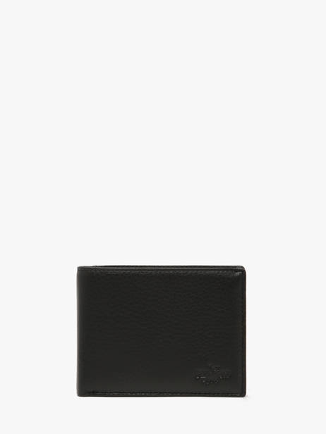 Portefeuille Leder Yves renard Zwart foulonne 2372