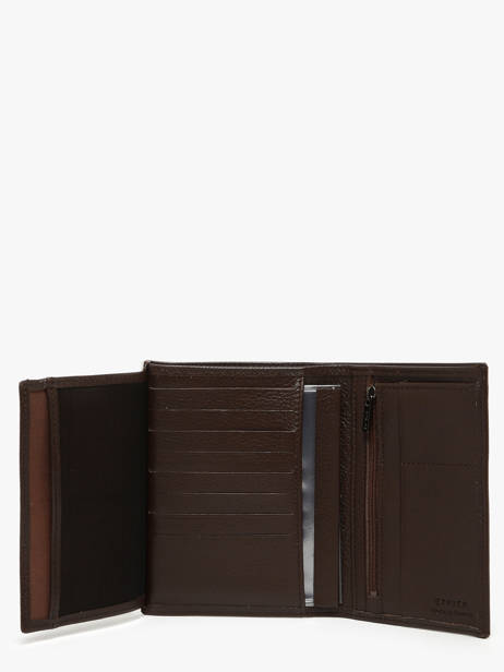 Portefeuille Madras Leder Etrier Bruin madras EMAD442 ander zicht 2