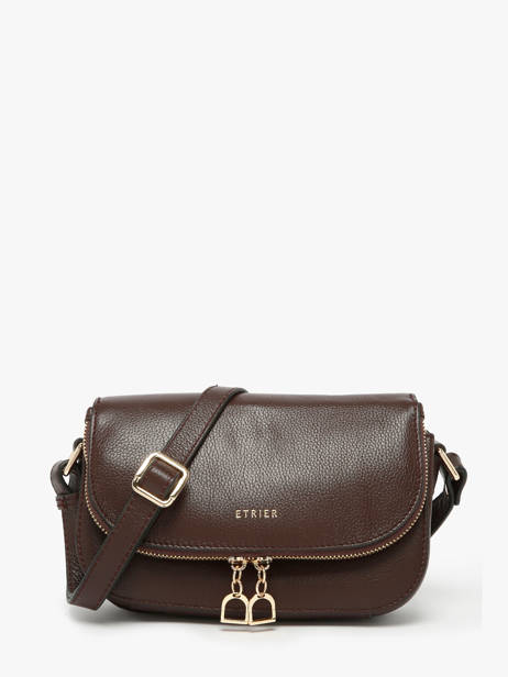 Cross Body Tas S Tradition Leder Etrier Bruin tradition ETRA059S