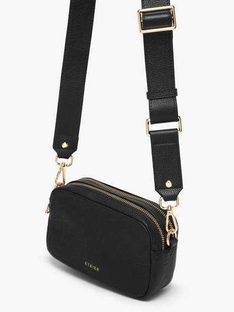 Cross Body Tas Tradition Leder Etrier Zwart tradition ETRA141S ander zicht 1