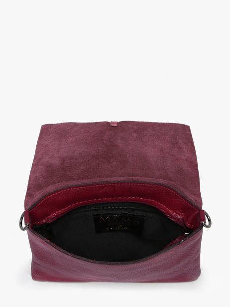 Cross Body Tas Caviar Leder Milano Rood caviar CA22112 ander zicht 3