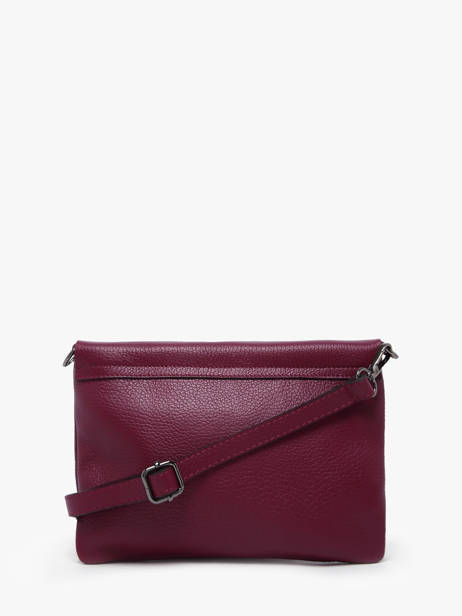 Cross Body Tas Caviar Leder Milano Rood caviar CA22112 ander zicht 4
