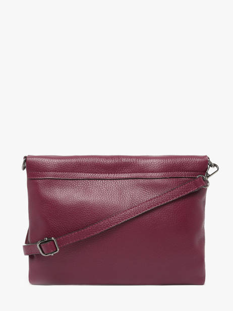 Cross Body Tas Caviar Leder Milano Rood caviar CA21062 ander zicht 4