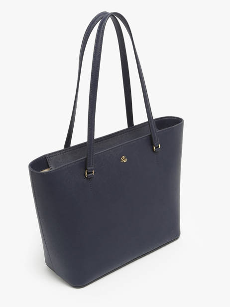 Schoudertas Medium Karly Leder Lauren ralph lauren Blauw karly 31924351 ander zicht 2