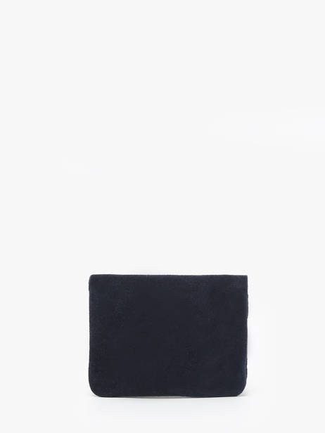 Portemonnee Leder Milano Blauw velvet VE23091 ander zicht 2