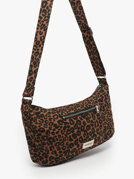 Cross Body Tas Mini Charlot Gerecycleerd Katoen Rivedroite Blauw wild tribe MCHARWIL ander zicht 2