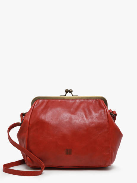 Cross Body Tas Heritage Leder Biba Rood heritage BT22