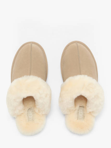 Scuffette Ii Pantoffels Uit Leder Ugg Beige women 1106872 ander zicht 3