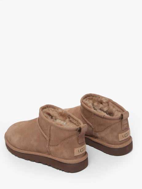 Boots Classic Ultra Mini Uit Leder Ugg Bruin women - 01116109 ander zicht 2