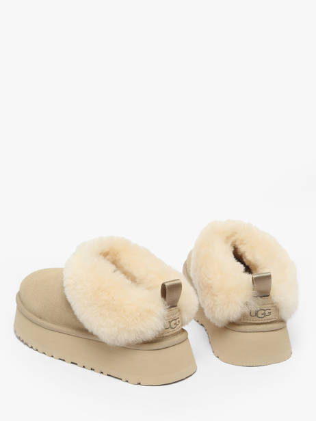 Enkellaarsjes Met Platformzool Uit Leder Ugg Beige women 1171393 ander zicht 2