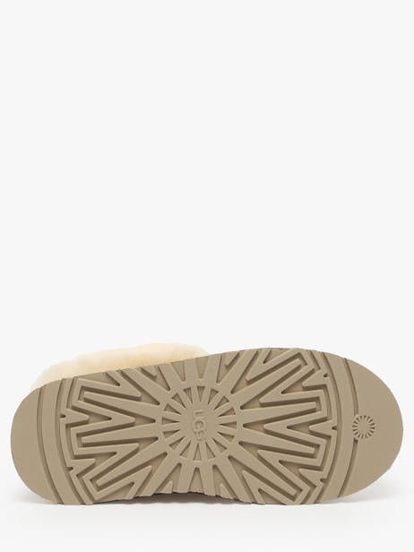Enkellaarsjes Met Platformzool Uit Leder Ugg Beige women 1171393 ander zicht 4