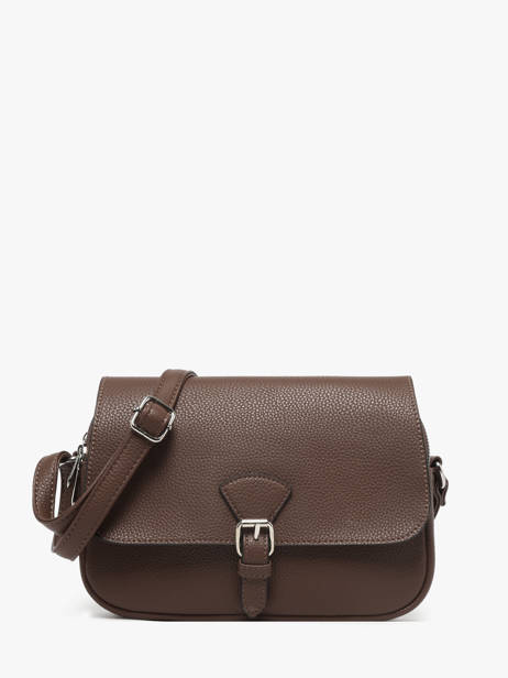 Cross Body Tas Grained Miniprix Bruin grained F3601
