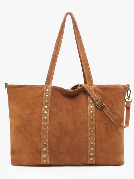 Schoudertas Velvet Leder Milano Bruin velvet VE24113 ander zicht 4