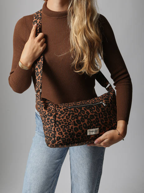 Cross Body Tas Mini Charlot Gerecycleerd Katoen Rivedroite Blauw wild tribe MCHARWIL ander zicht 1
