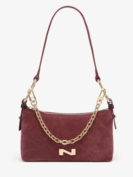 Cross Body Tas Betty Suède Leder Nathan baume Violet vogue - 00031-05