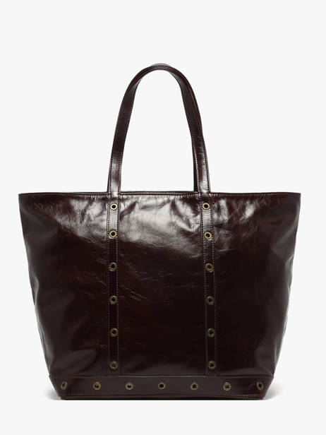 Handtas Le Cabas S In Gekreukeld Leder Vanessa bruno Bruin cabas cuir 82V40409