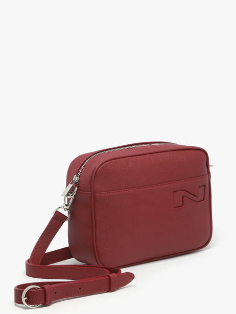 Cross Body Tas N City Leuven Leder Nathan baume Rood n city 7 ander zicht 2