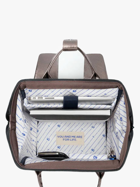 Personaliseerbare Rugzak Adventurer Medium Cabaia Bruin adventurer BAGS ander zicht 3