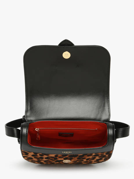 Cross Body Tas Sienna Léopard Leder Lancel Bruin sienna A13753 ander zicht 3
