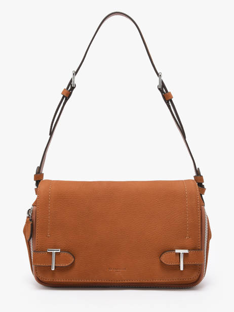 Cross Body Tas Simone Leder Le tanneur Bruin simone TMON1203