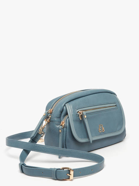 Cross Body Tas Zip Lulu castagnette Blauw zip ZAER ander zicht 2