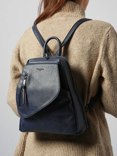 Rugzak Gracieuse Hexagona Blauw gracieuse 315306 ander zicht 1