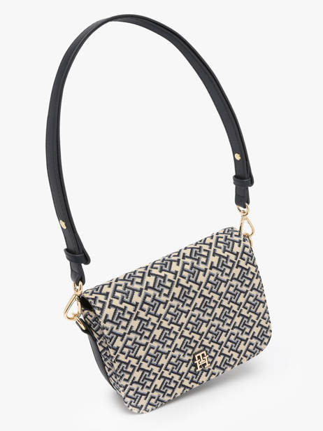 Schoudertas Th Jacquard Polyurethaan Tommy hilfiger Blauw th jacquard AW17447 ander zicht 2