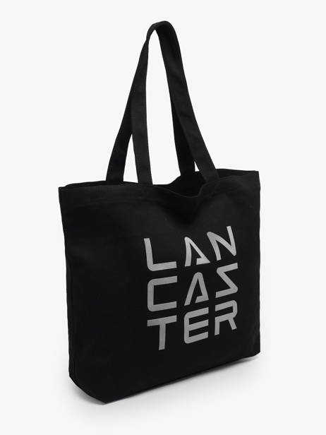 Schoudertas Tote Bag 3 Lines Lancaster Zwart tote bag 3 lines 6 ander zicht 1