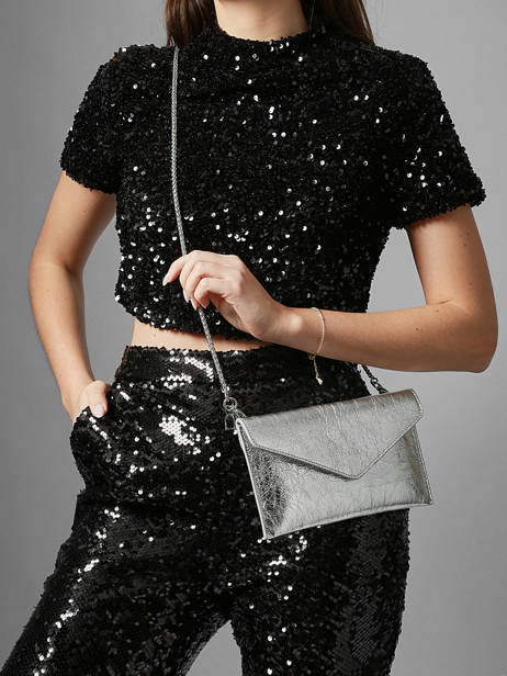 Clutch Paddock M Leder Etrier Zilver paddock EPAD075M ander zicht 2