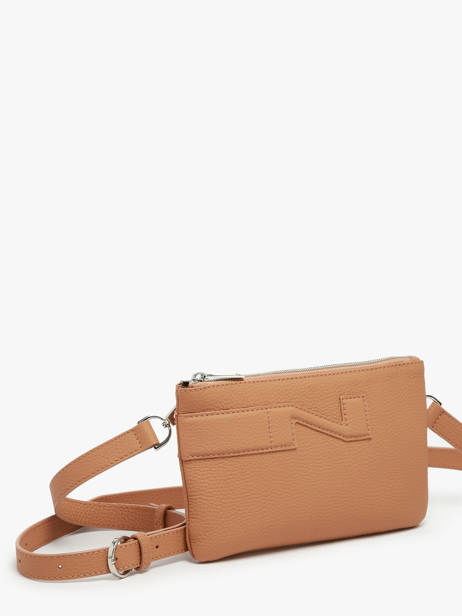 Crossbody Tas Florence Leder Nathan baume Bruin n city 4 ander zicht 2