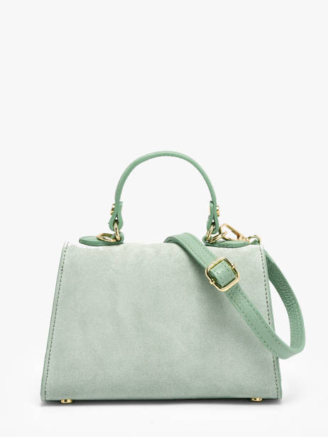 Schoudertas Velvet Caviar Leder Milano Groen velvet caviar VC25116 ander zicht 4