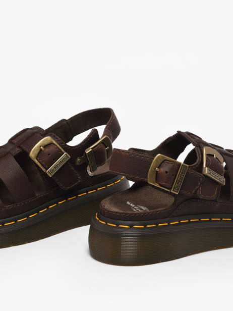 Sandalen Wrenlie Uit Leder Dr martens Bruin women 31524201 ander zicht 2