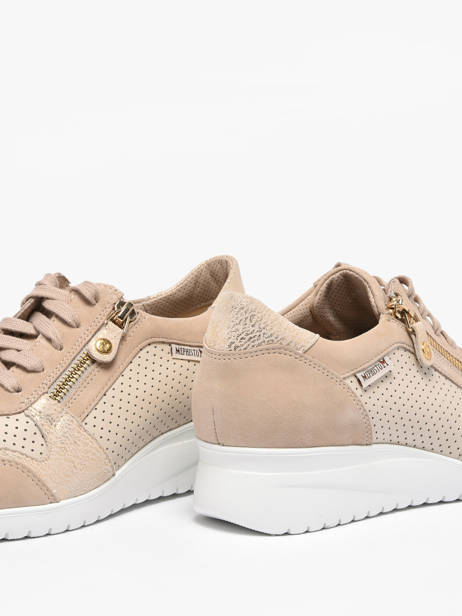 Sneakers Met Platformzool Uit Leder Mephisto Beige women P5149187 ander zicht 2
