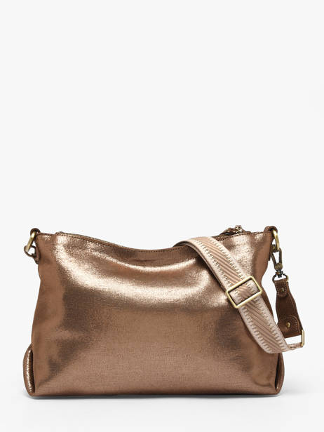 Cross Body Tas Vintage Leder Mila louise Bruin vintage 3822RX ander zicht 4