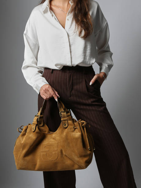 Schoudertas Chiara Leder Gerard darel Beige chiara DDS84407 ander zicht 1