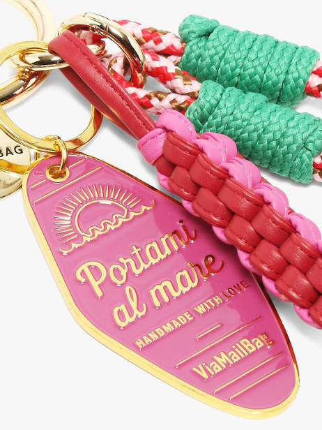 Tashengsel Viamailbag Roze short charm S ander zicht 1