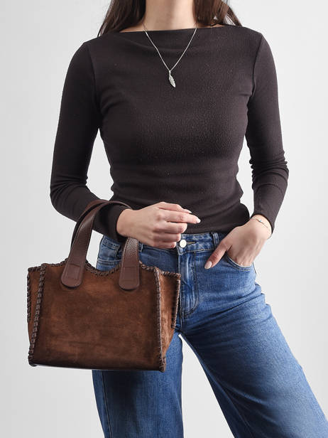 Handtas Velvet Caviar Milano Bruin velvet caviar VC25111 ander zicht 1